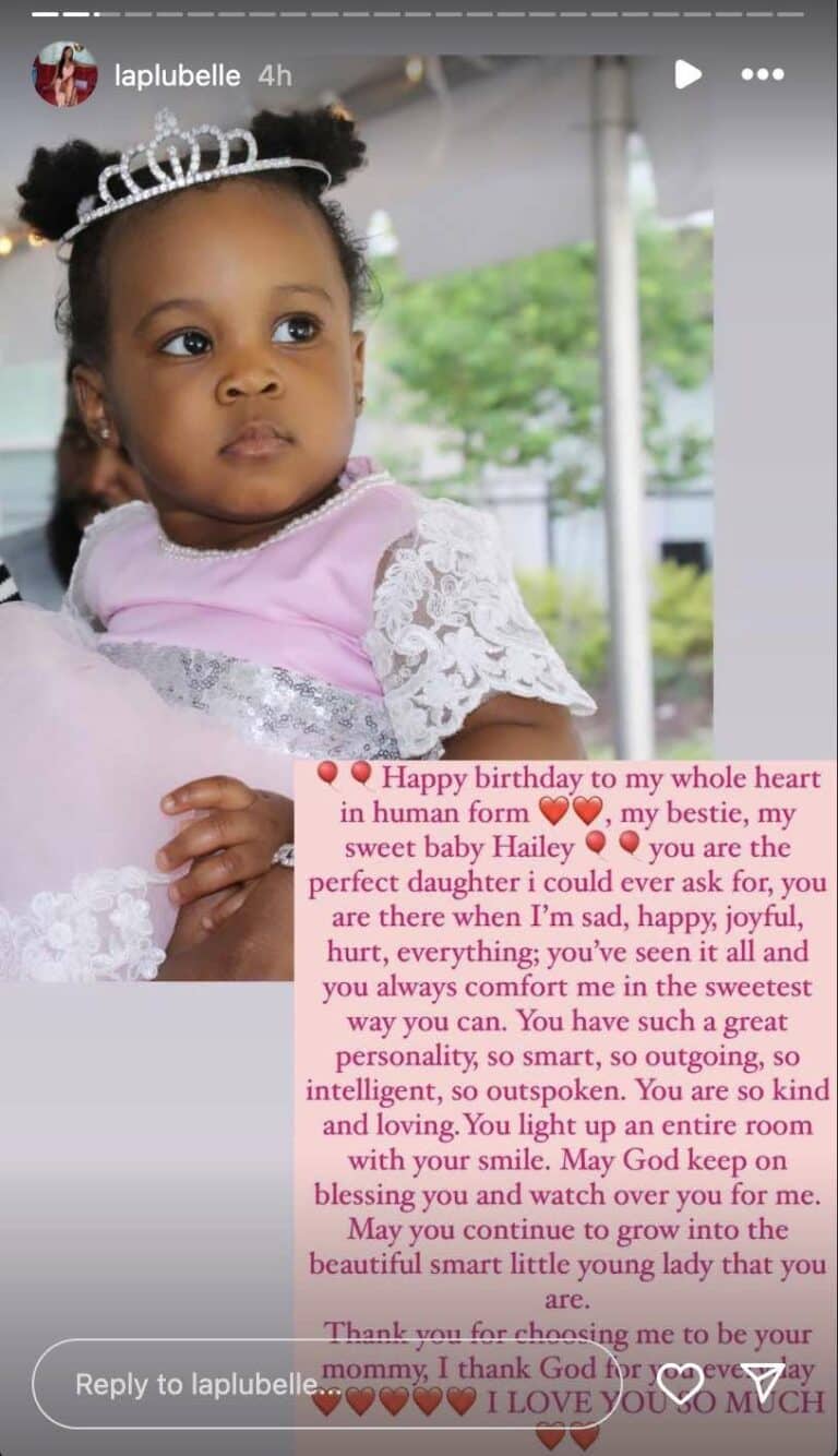 "You are a blessing to my life. You light up an entire room with your smile" Davido and his second babymama celebrate daughter, Hailey's 7th birthday
